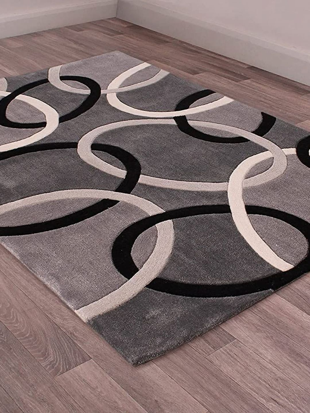 Safiya Carpet Grey Abstract Woollen Carpets-image-12