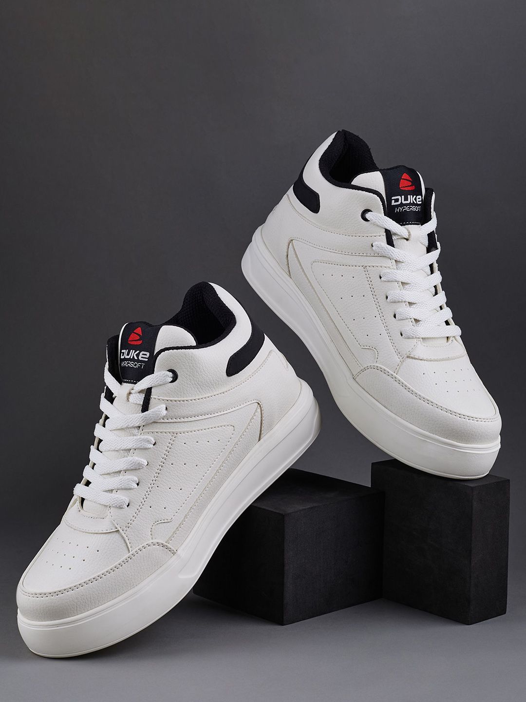 Duke Men Perforations High-Top Sneakers