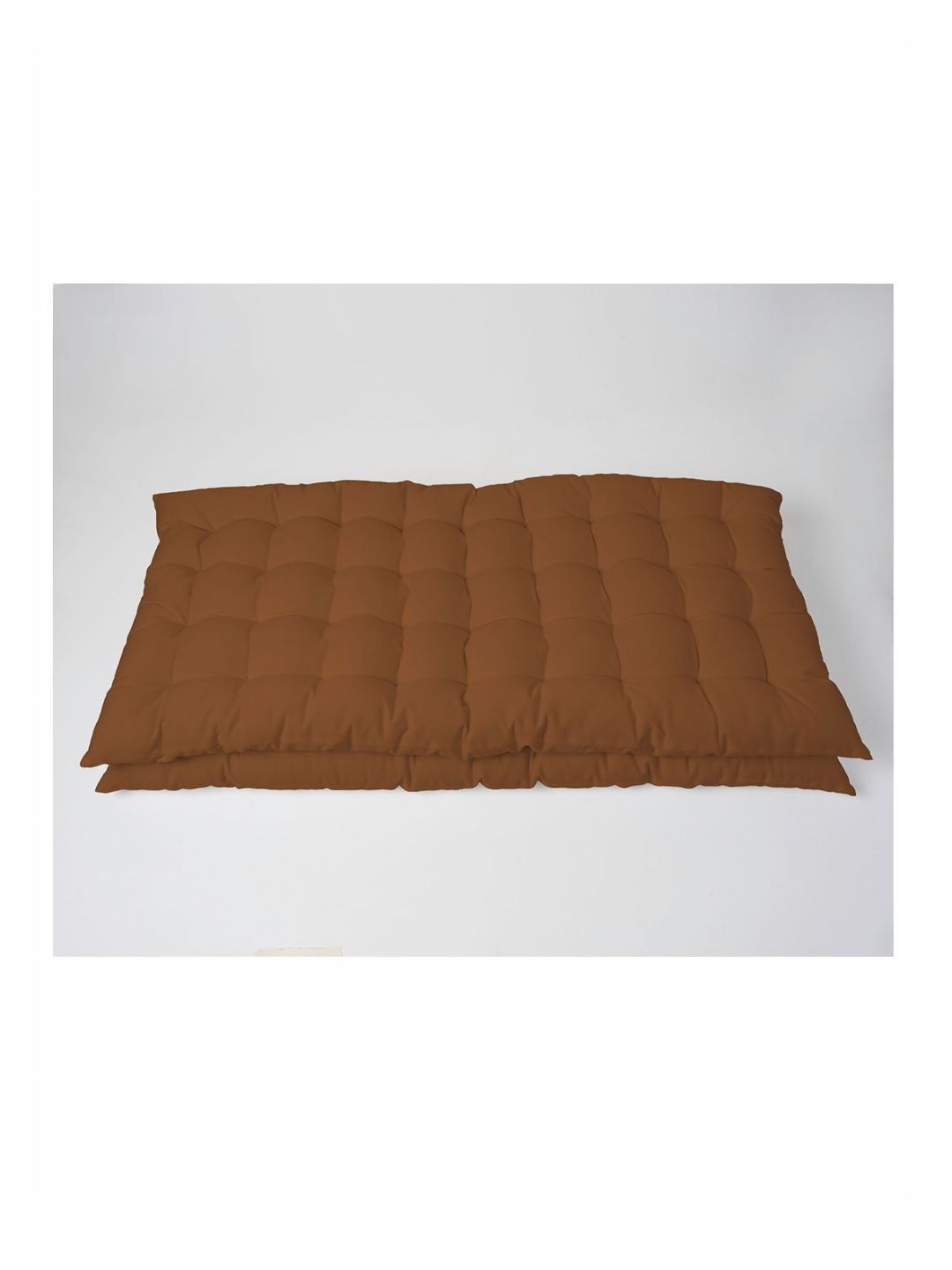 SKANDA FAB Camel Brown 2 Pieces Pure Cotton Floor Cushions-picture-20