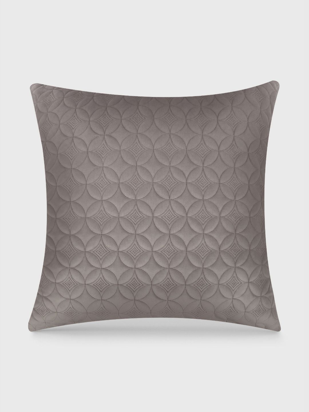 Mirooh Beige Textured Velvet Pre-Filled Cushions-picture-25