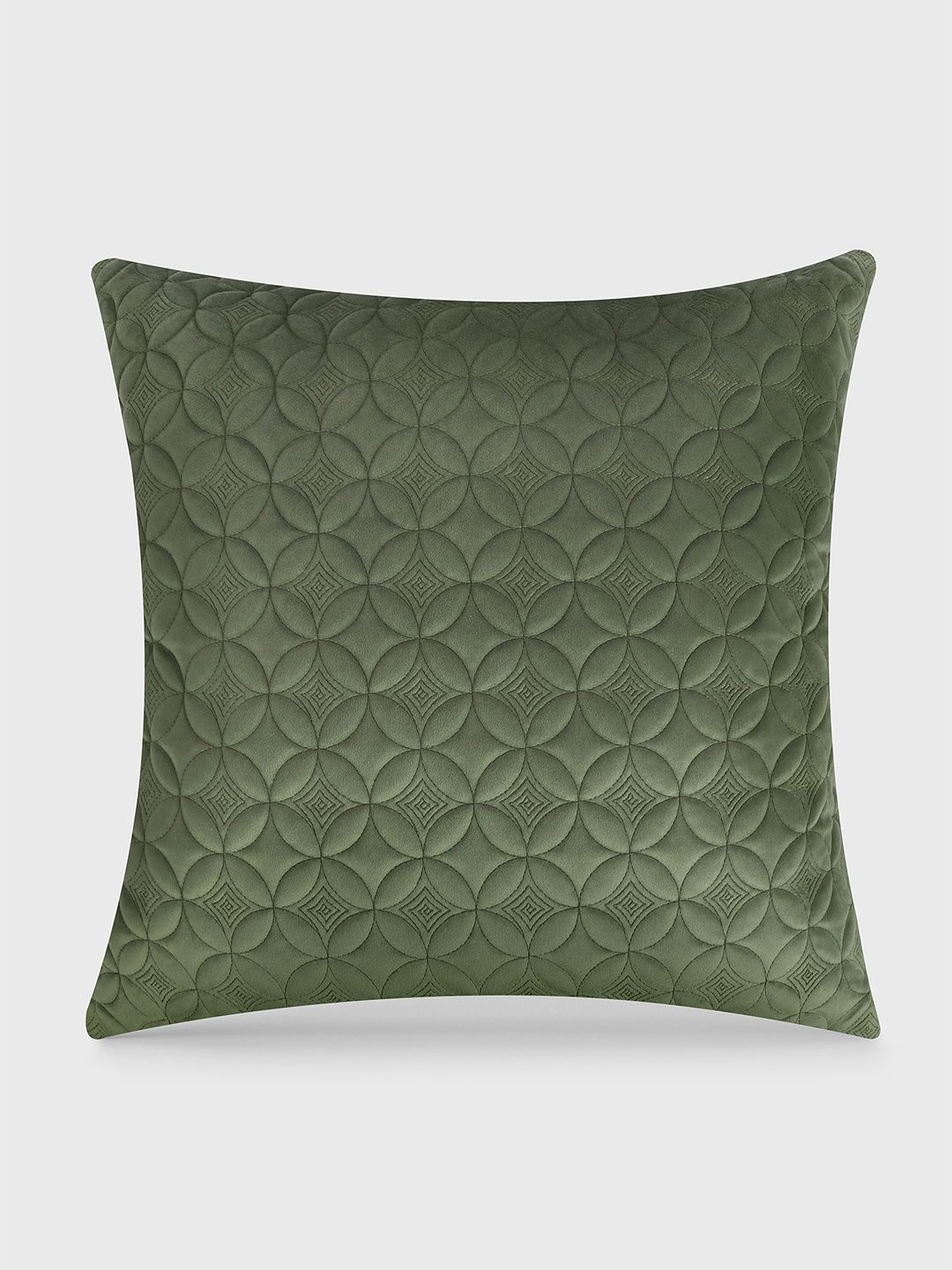 Mirooh  Green Quilted Square Cushions-picture-13