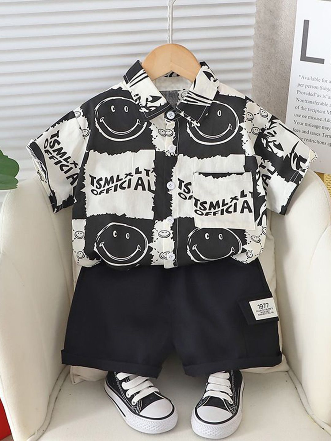 Googo Gaaga Boys Opaque Printed Casual Shirt