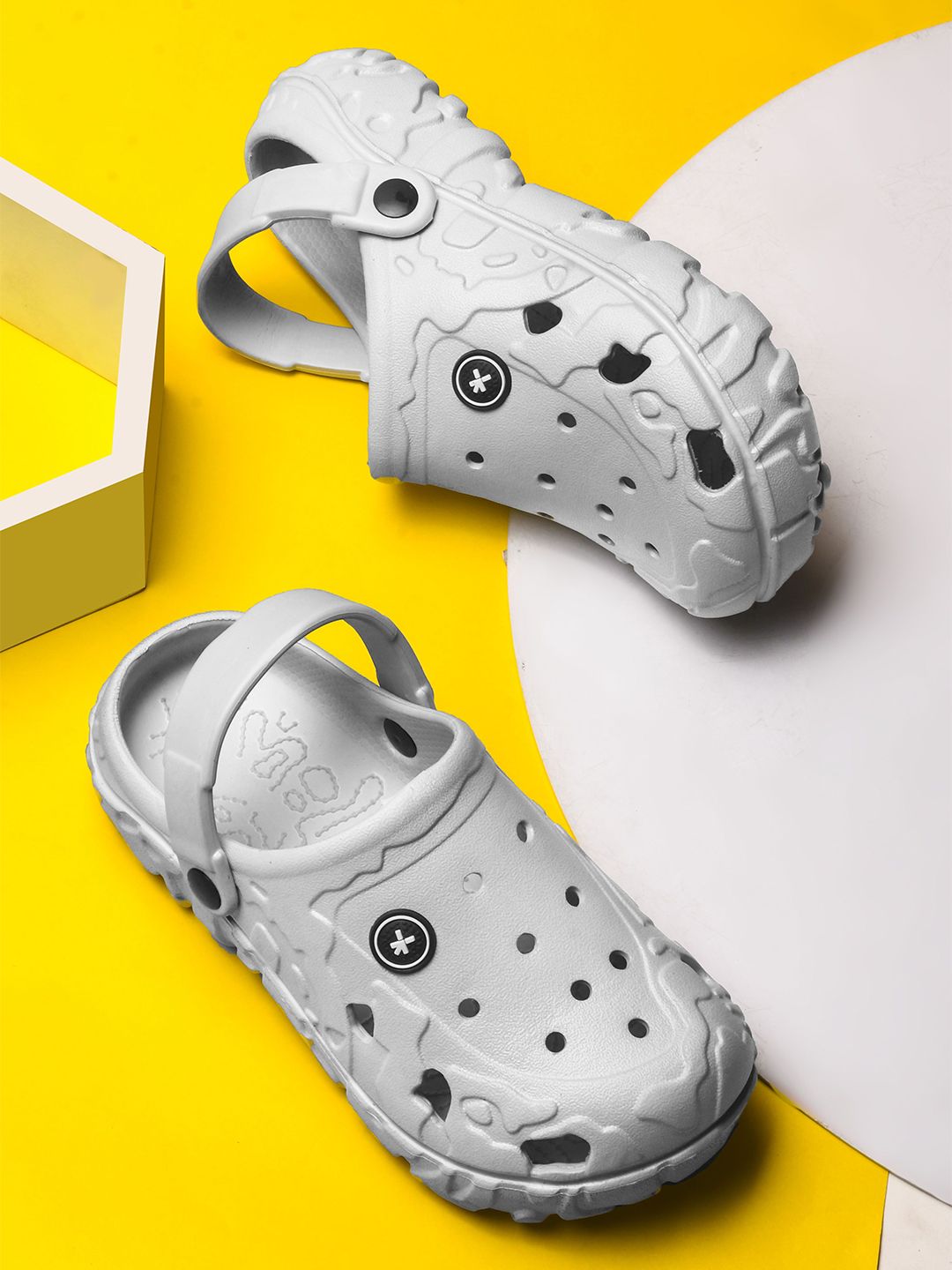 HRX by Hrithik Roshan Men Grey Rubber Clogs-picture-44