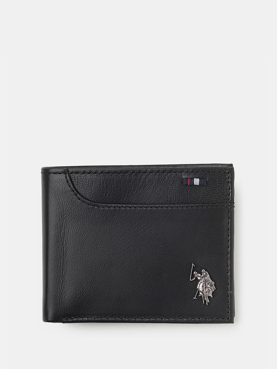 U.S. Polo Assn. Opera Men Textured Leather Two Fold Wallet-picture-36