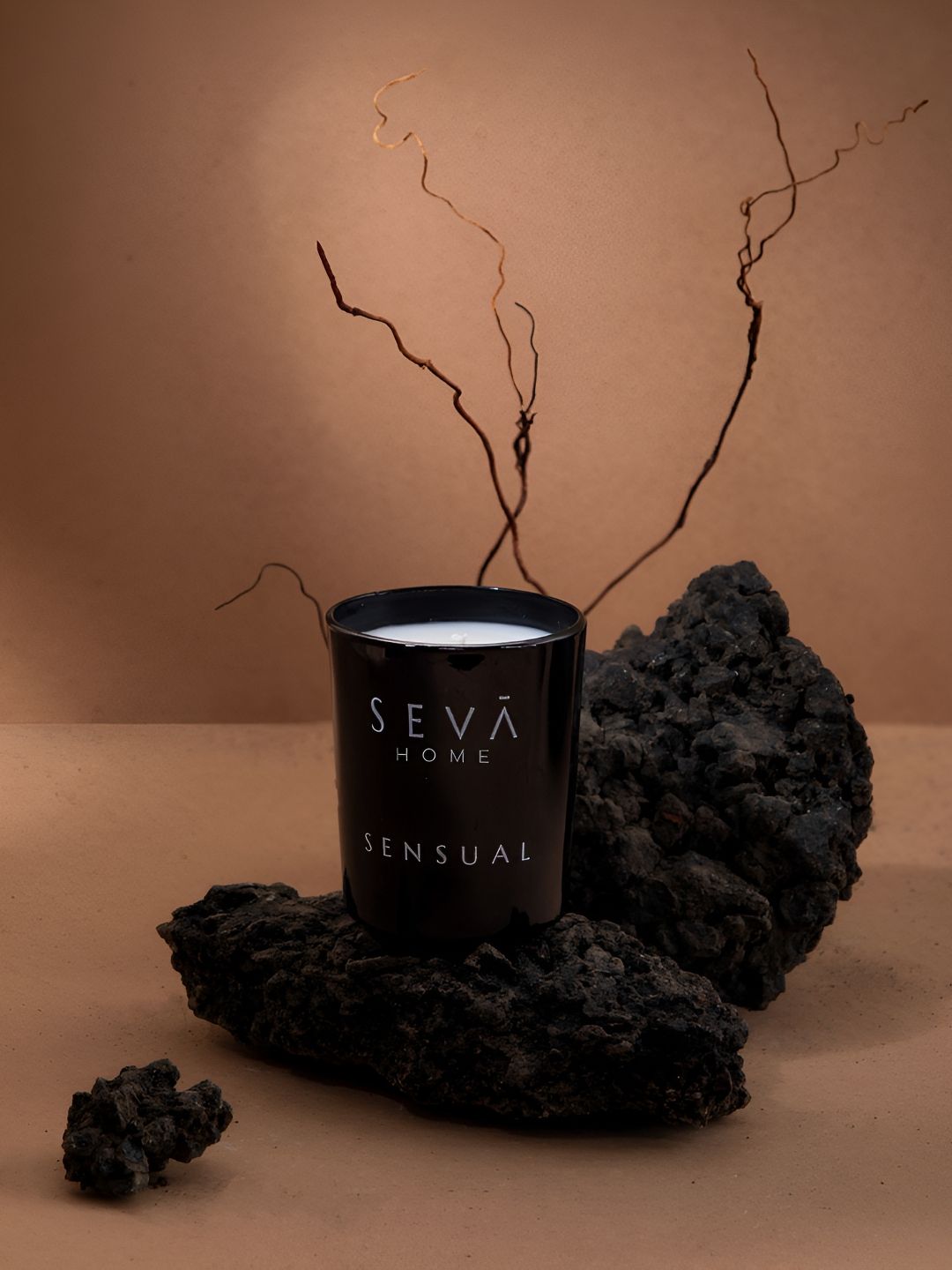 Seva Home The Vibes Sensual Black & White Typography Printed Scented Jar Candle-image-49