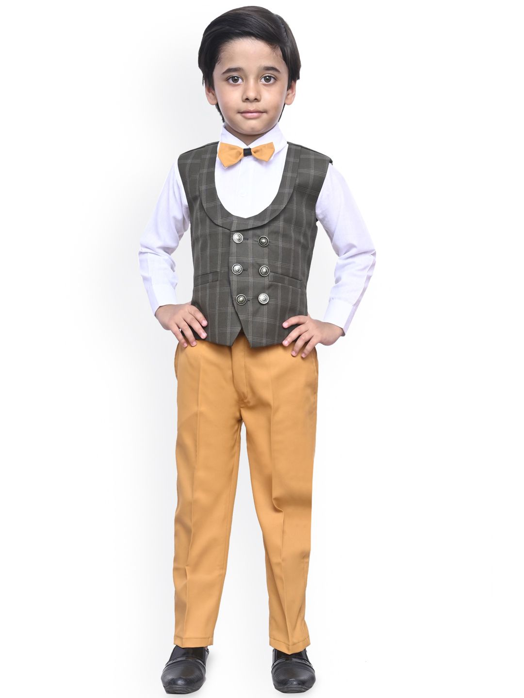 BAESD Boys Checked 3-Piece Suits-picture-43