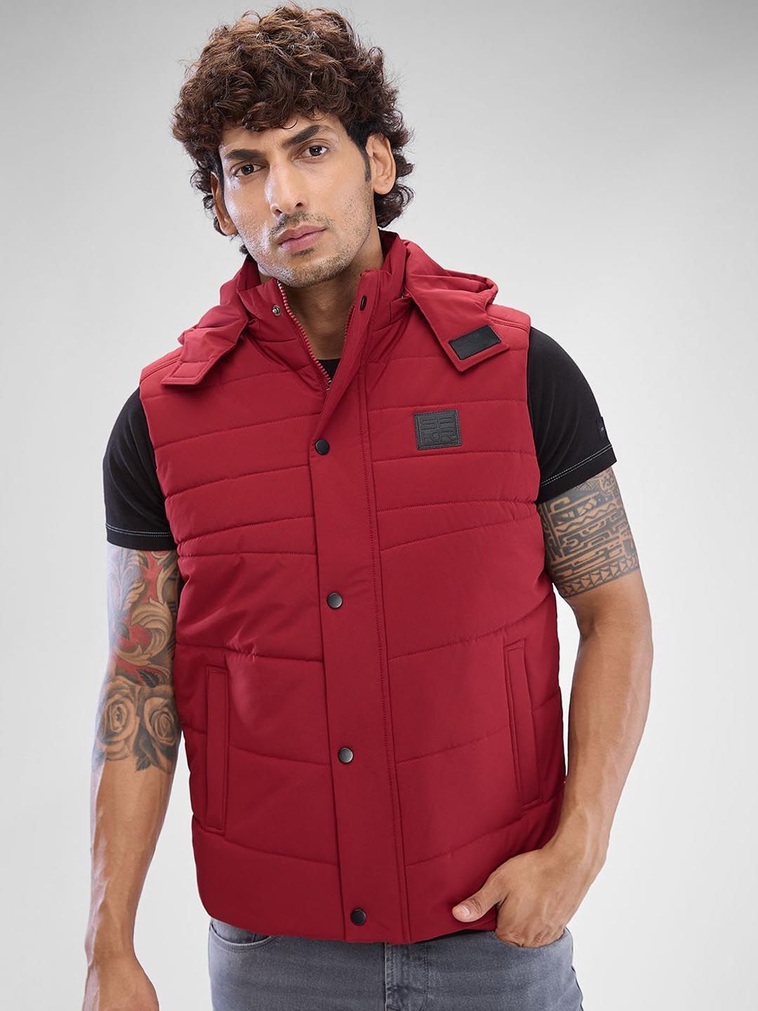 SPYKAR Men Solid Short Sleeve Regular Tailored Jacket-image-39