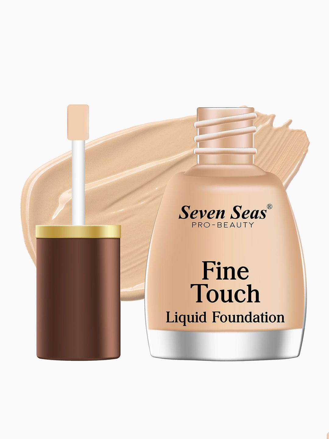 Seven Seas Fine Touch Waterproof Liquid Foundation 12ml - Natural-image-5