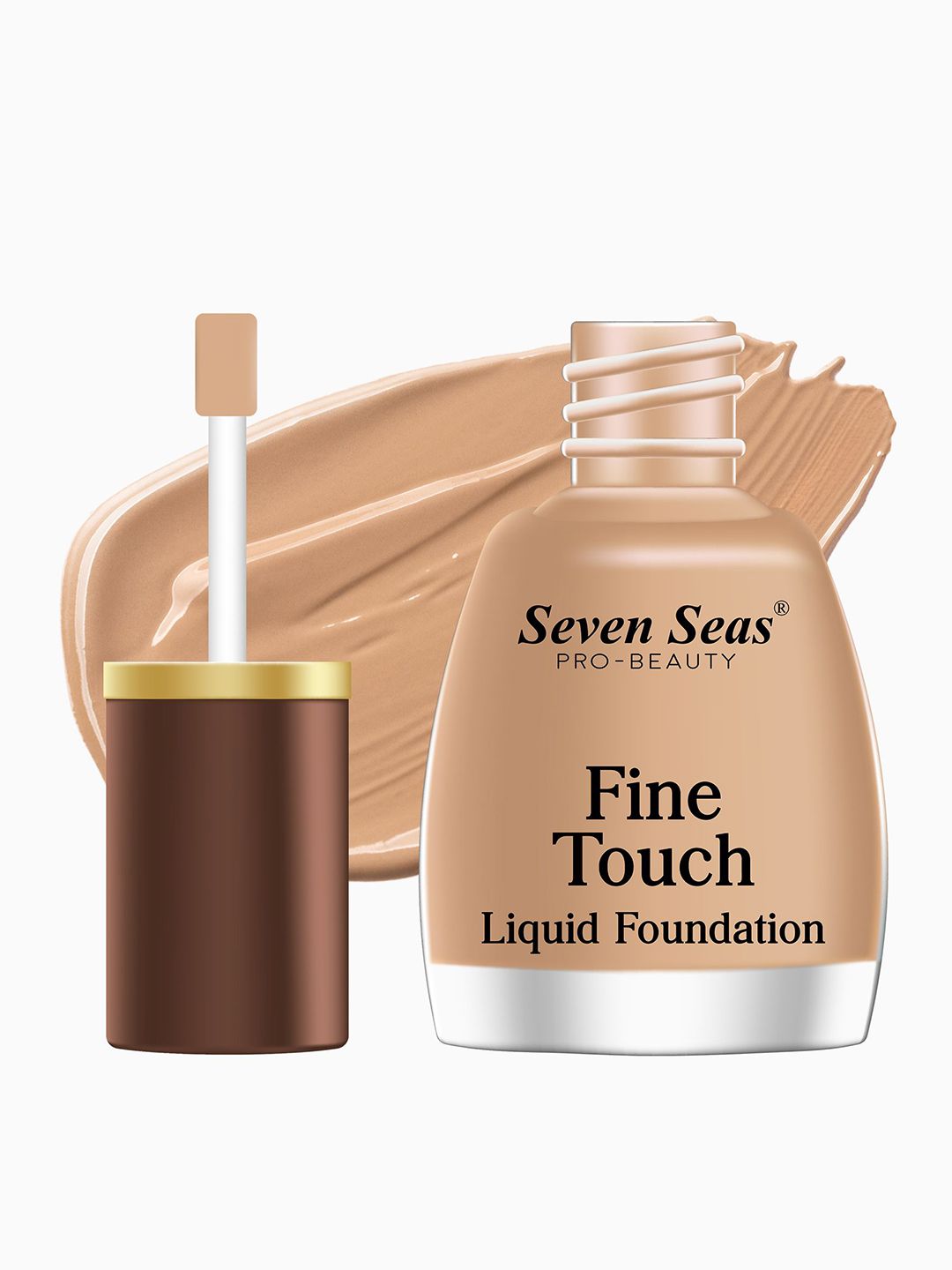 Seven Seas Fine Touch Waterproof Liquid Foundation 12ml - Skin-image-4