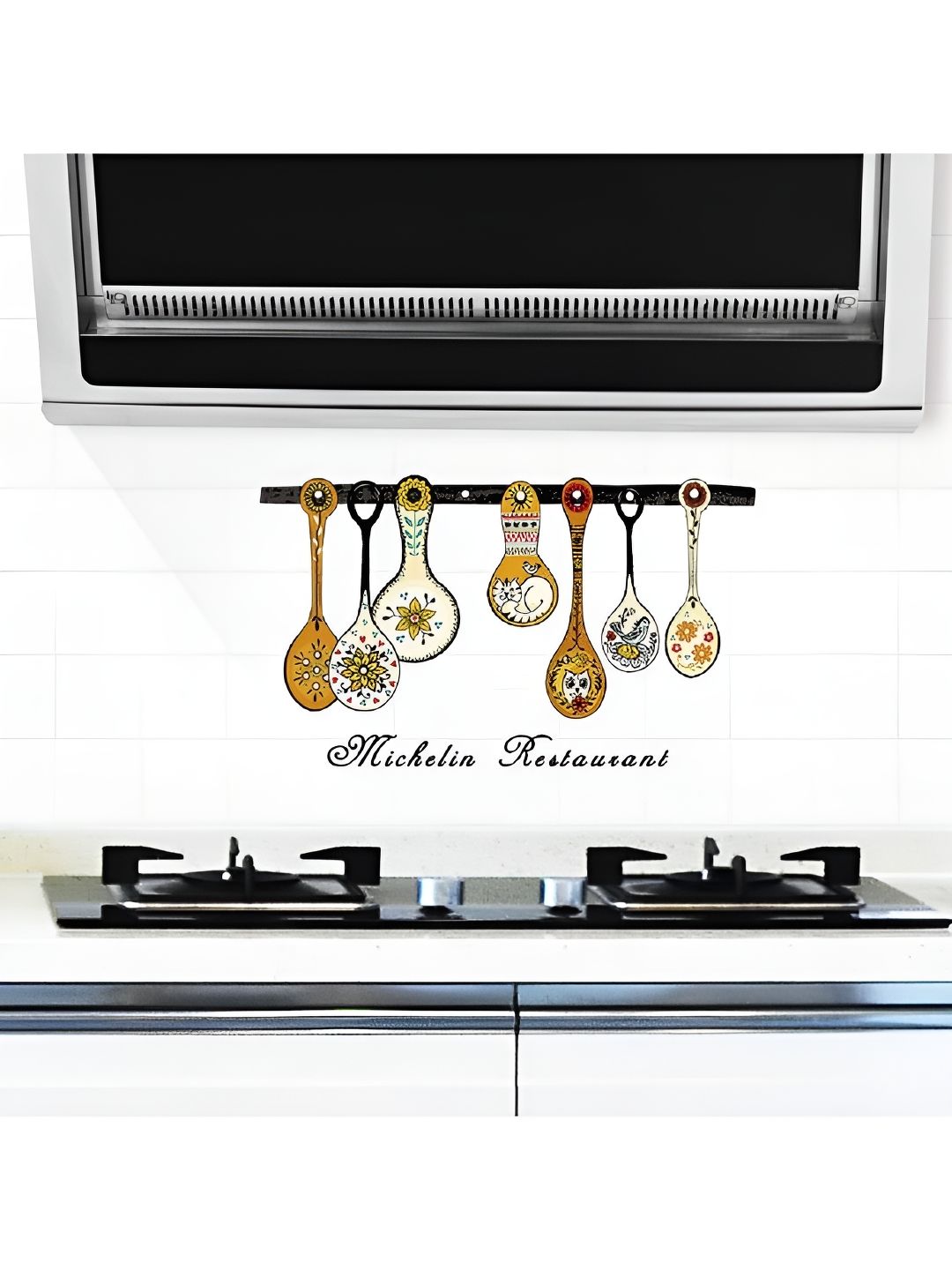 Asian royal Black & Brown Printed Self Adhesive Wall Sticker-image-49