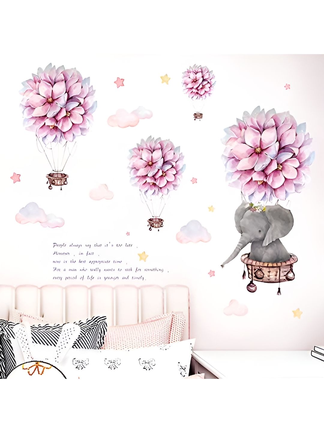 Asian royal White & Pink Printed Self Adhesive Wallpaper Sticker-picture-12