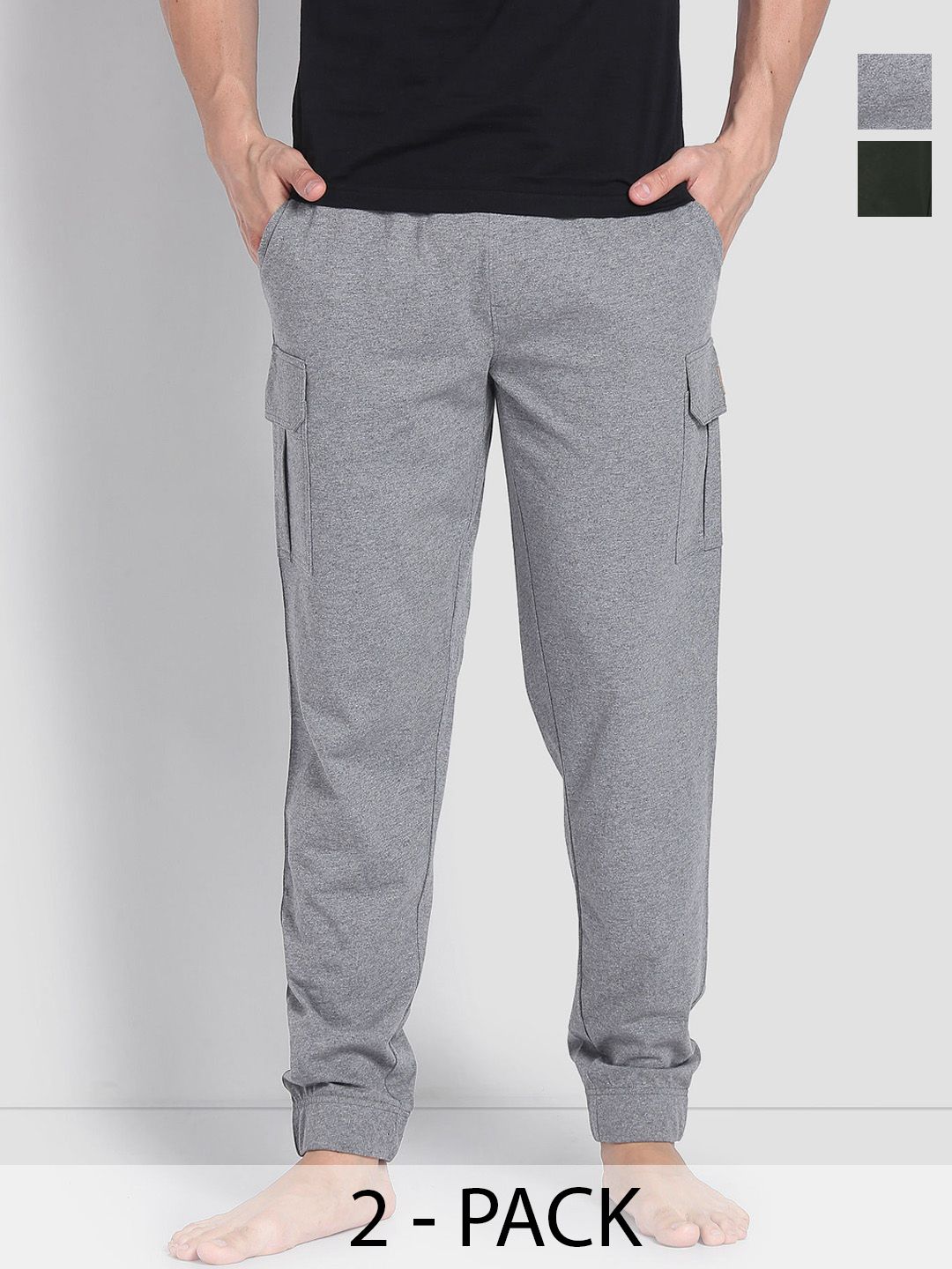 U.S. Polo Assn. Pack of 2 Mid-Rise Cotton Joggers Lounge Pants-picture-31