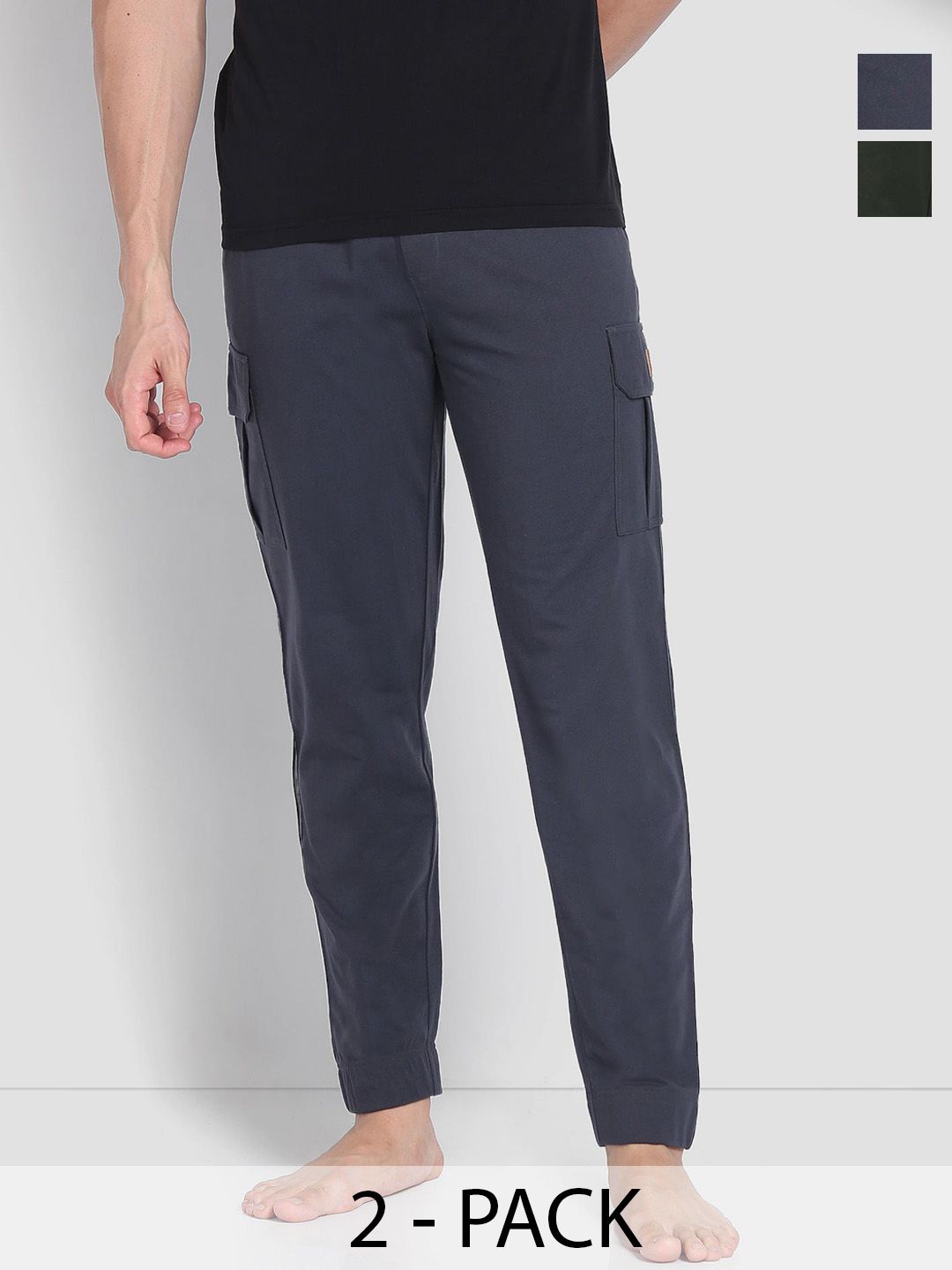 U.S. Polo Assn. Pack of 2 Mid-Rise Cotton Joggers Lounge Pants-picture-30