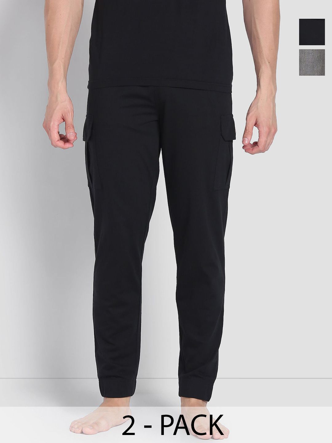 U.S. Polo Assn. Pack of 2 Mid-Rise Cotton Joggers Lounge Pants-picture-35