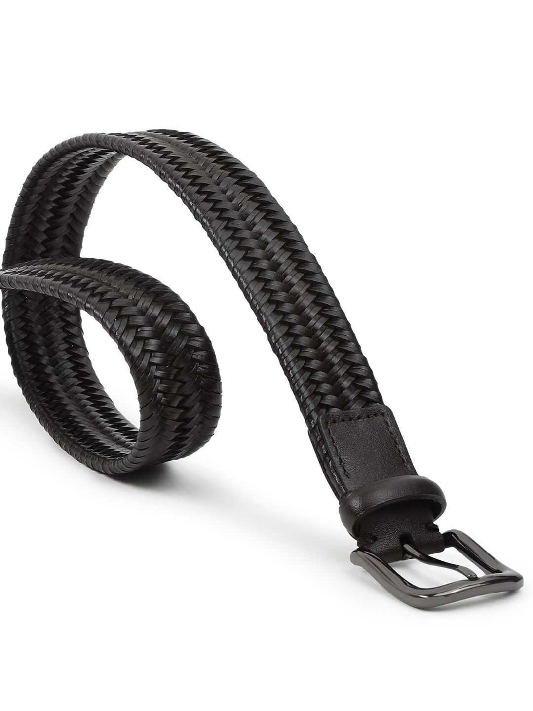 RARE RABBIT Men Braided Leather Tang Casual Belt-picture-13