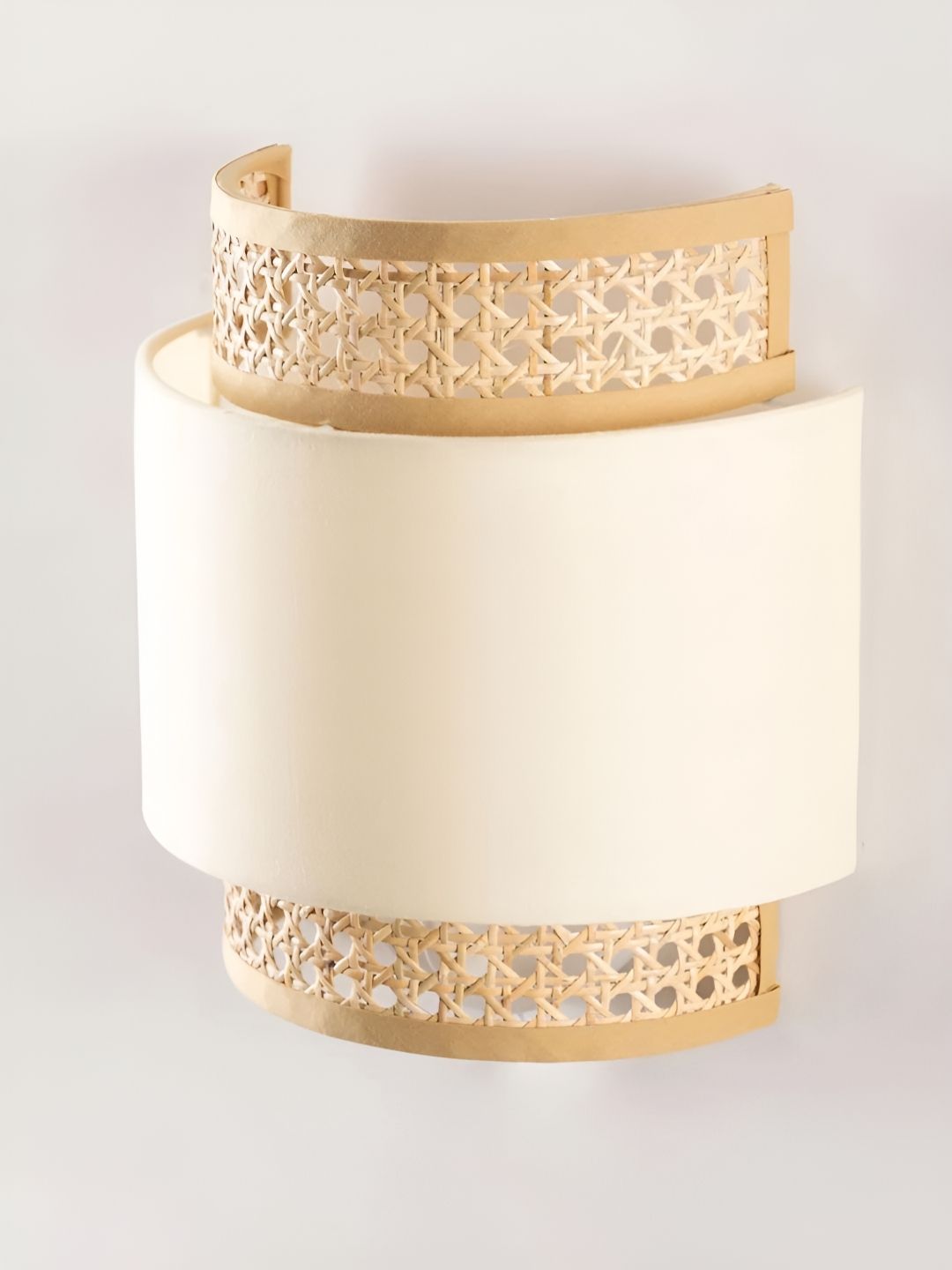 akway Grey Textured Wooden Contemporary Wall Lamp