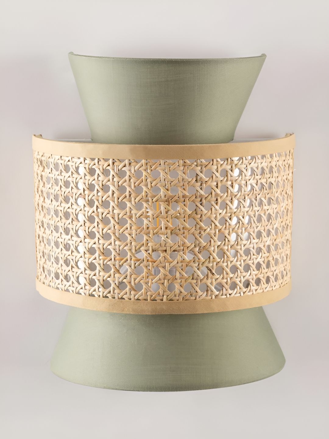 akway Green Textured Wooden Wall Lamp-picture-11