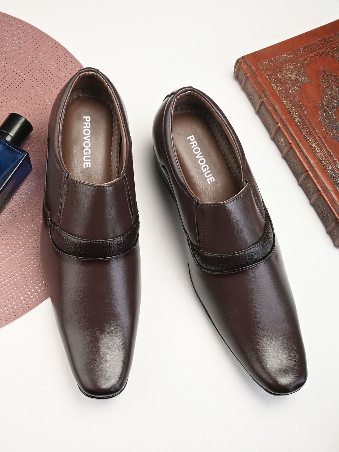 Provogue Men Round Toe Formal Slip-On Shoes-picture-20