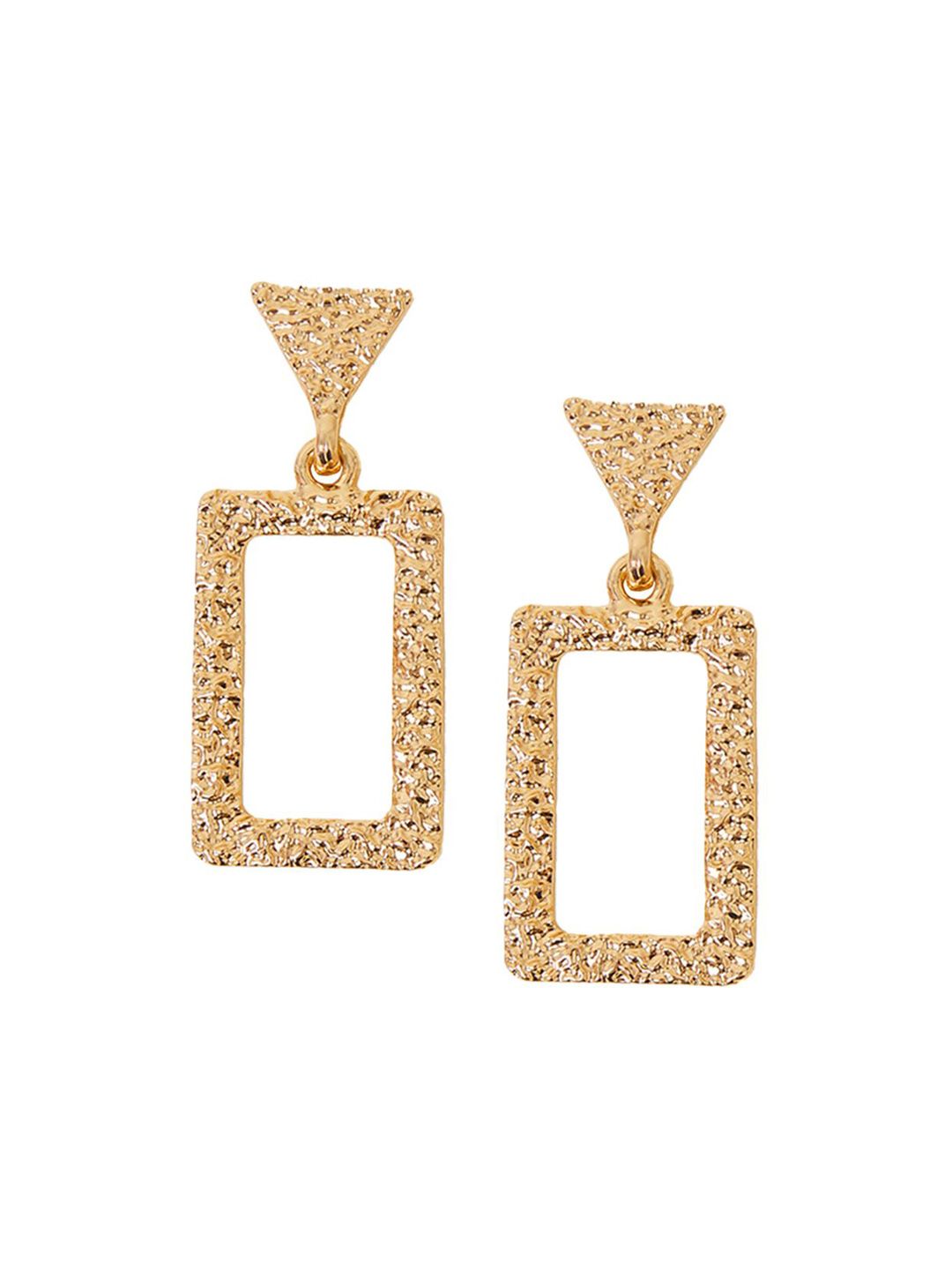 Accessorize Textured Circular Doorknocker Earrings-picture-14