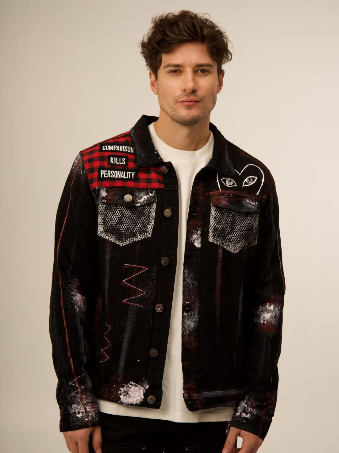 VALKYRE Unisex Cotton Longline Tailored Jacket with Embroidered-picture-38