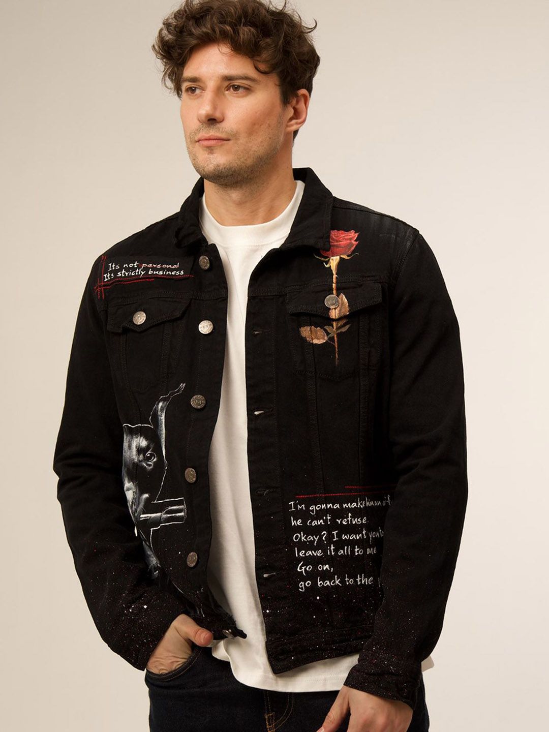 VALKYRE Unisex Cotton Denim Jacket with Embroidered-picture-11