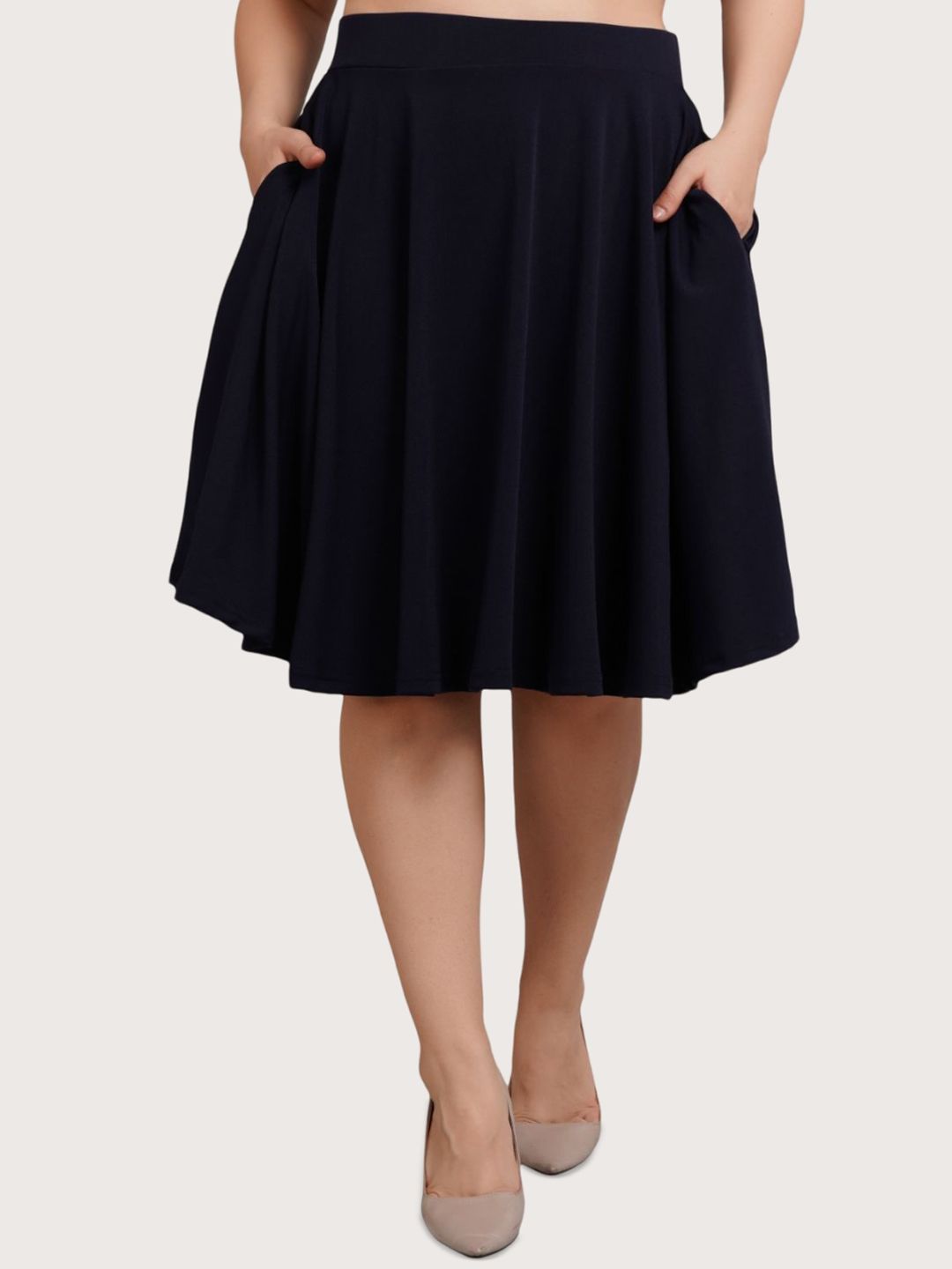 BAESD Flared Midi Skirt-image-7