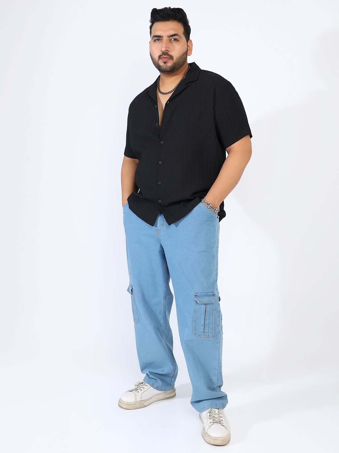 Instafab Plus Men Comfort Opaque Casual Shirt-picture-40