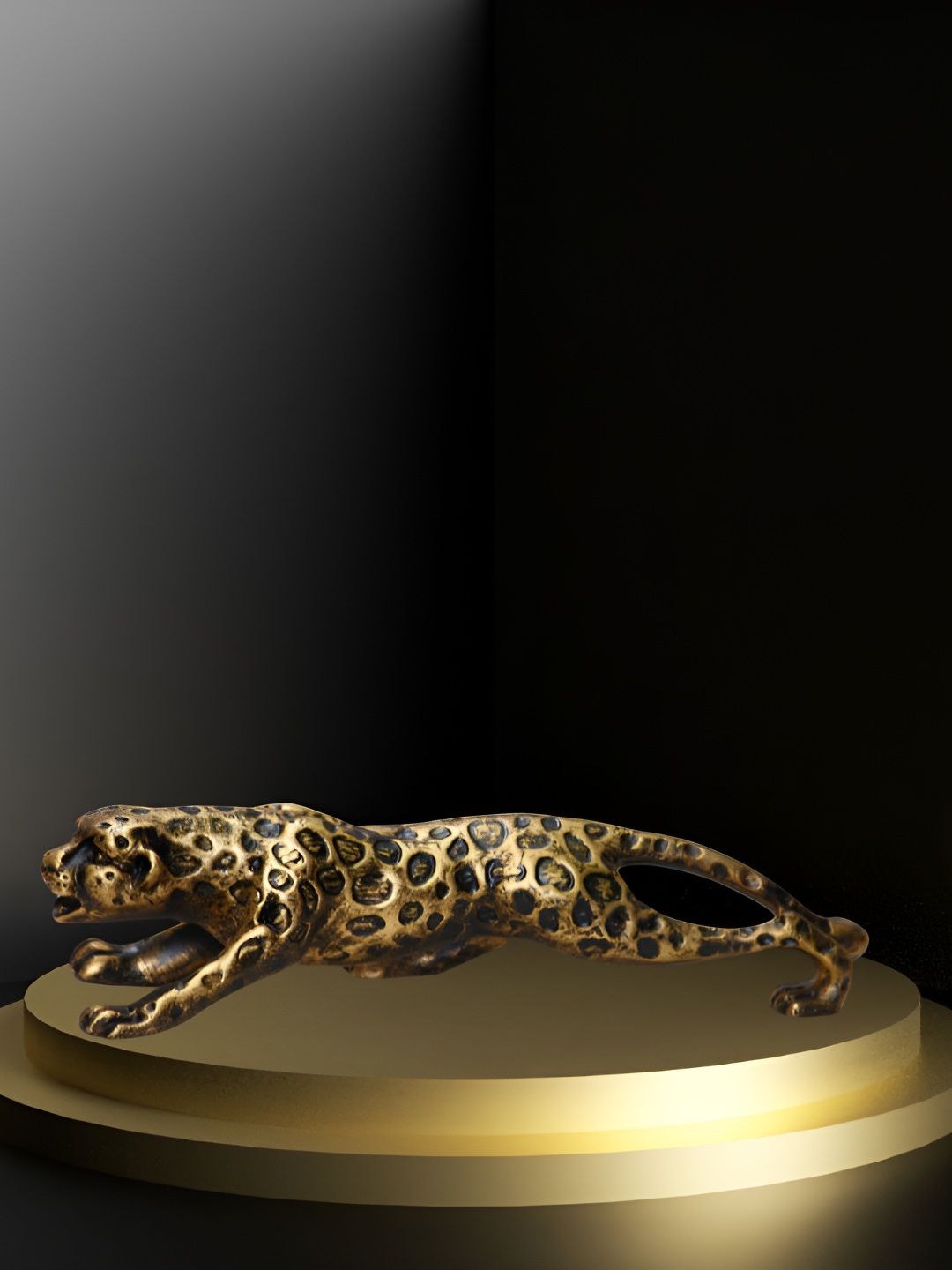 BECKON VENTURE Gold-Toned Leopard Figurine Showpiece-image-40