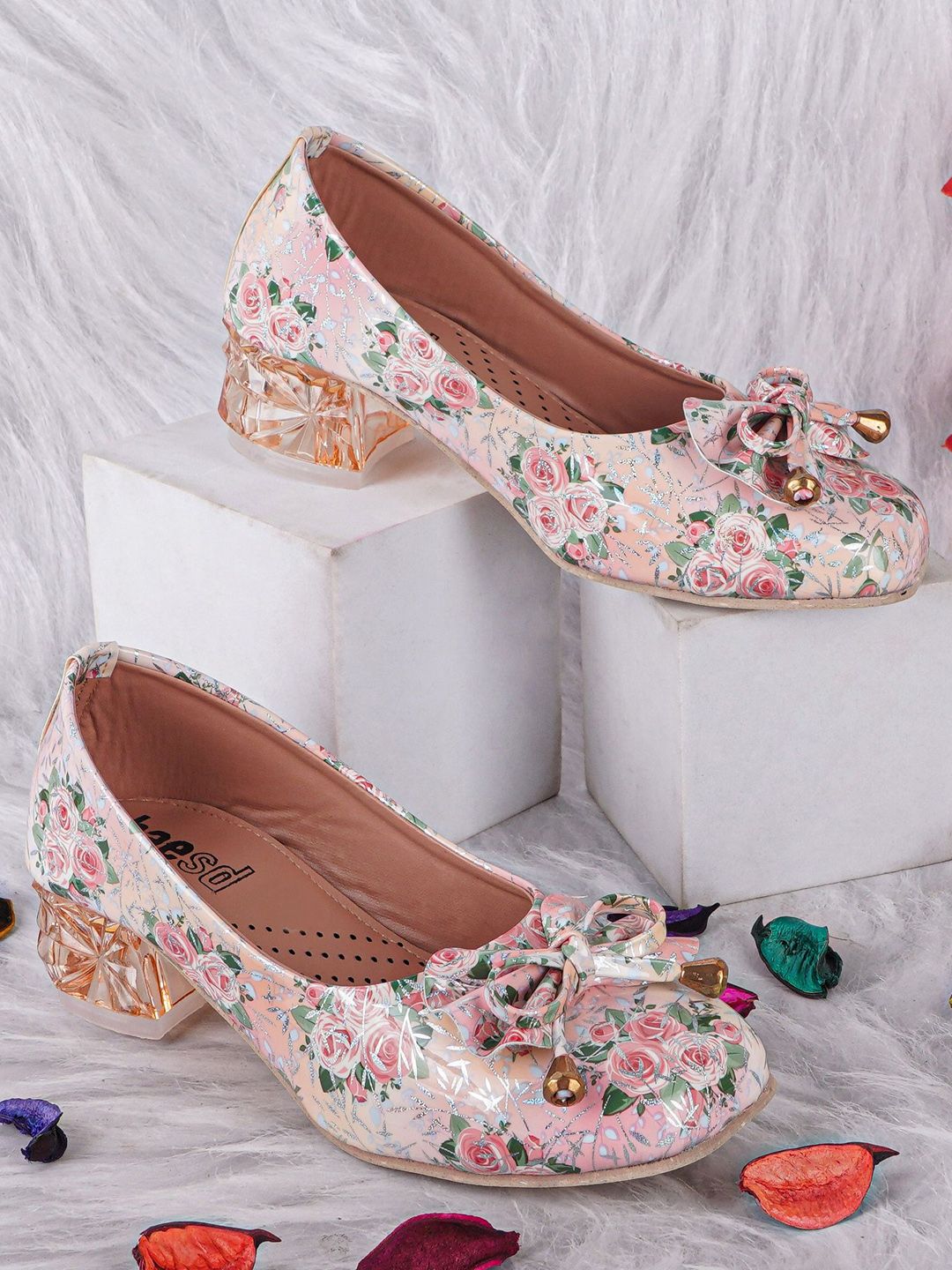 BAESD Girls Party Block Mules with Bows-picture-37