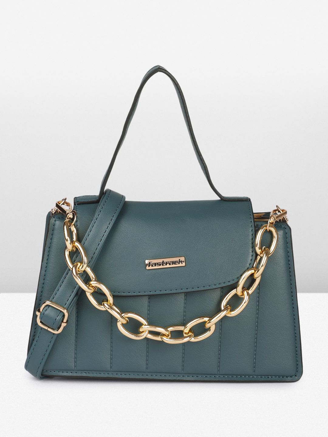 Fastrack Quilted Structured Satchel Bag-picture-18