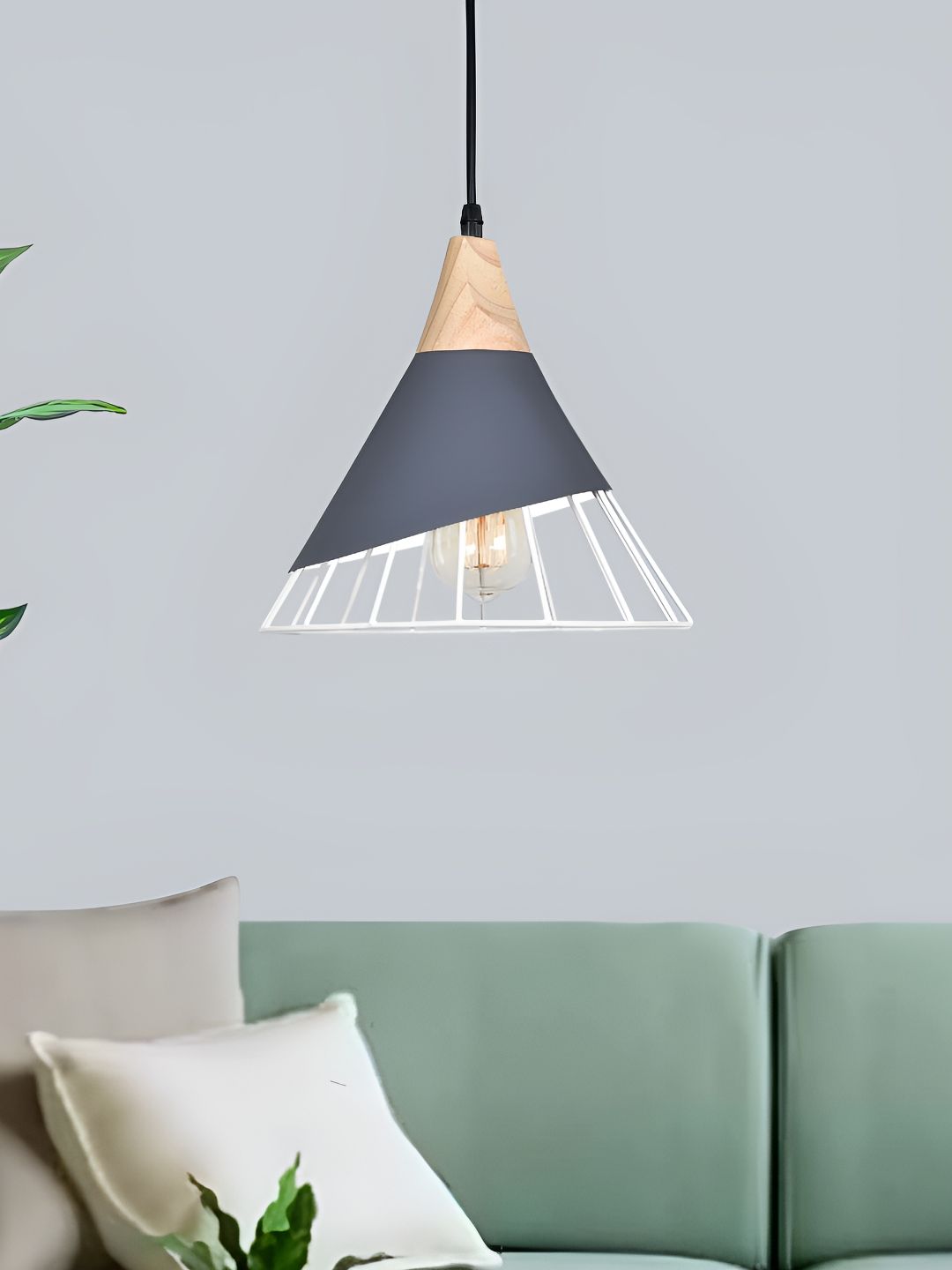Homesake Grey & White Traditional Ceiling Lamp-picture-42