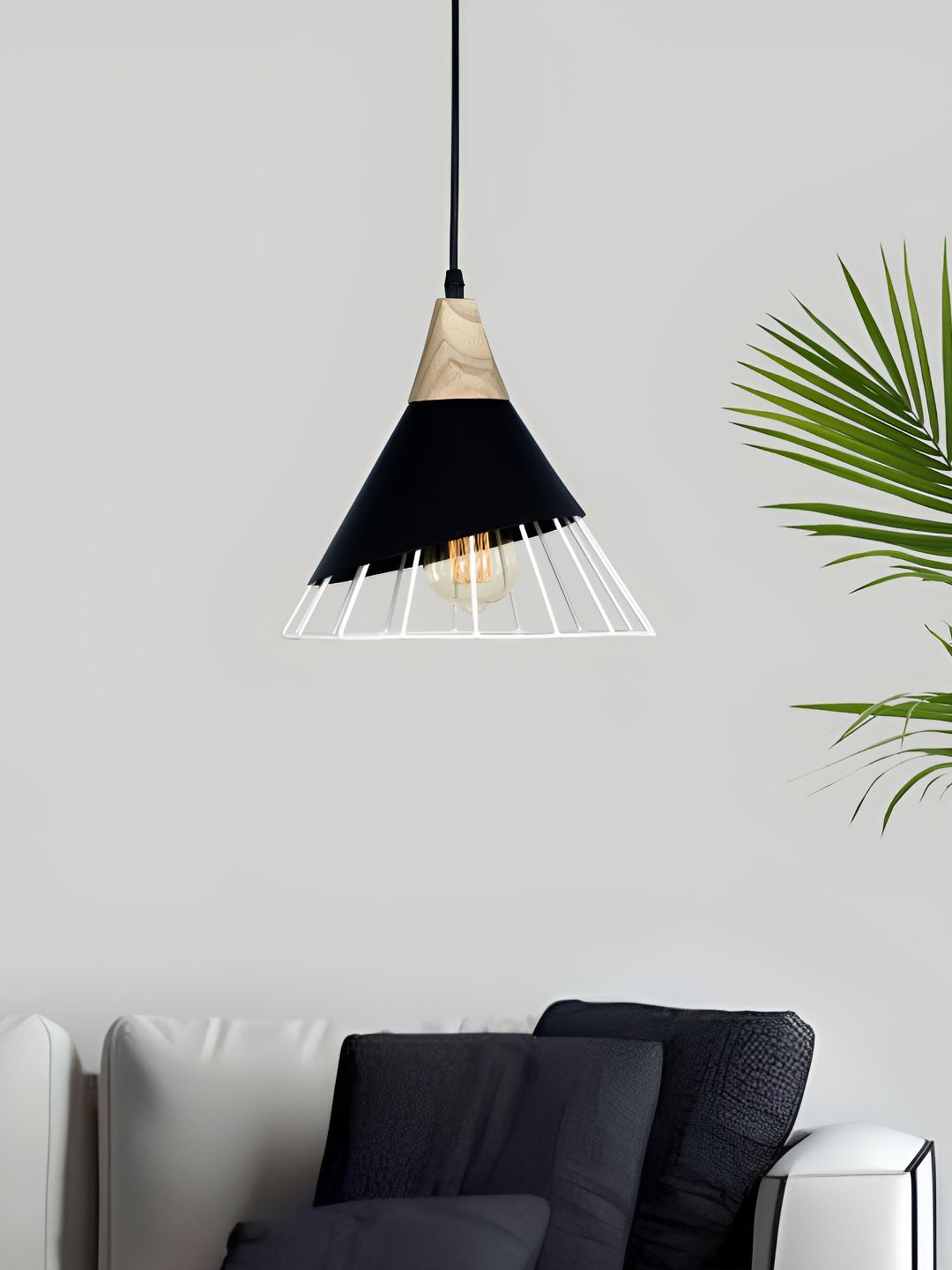 Homesake Black & White Traditional Ceiling Lamp-image-29