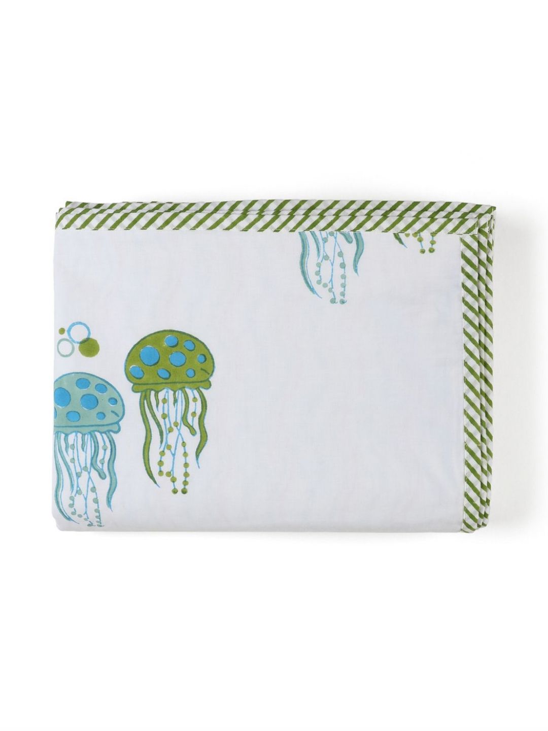 Eyaas White & Green AC Room Single Bed Dohar-picture-10