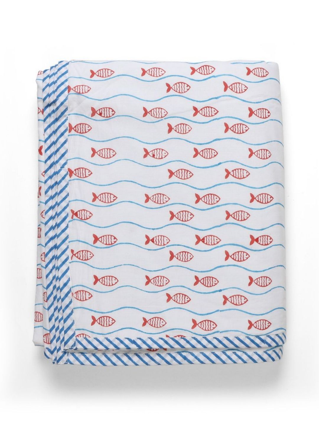 Eyaas Blue & White Floral AC Room Single Bed Dohar-picture-17