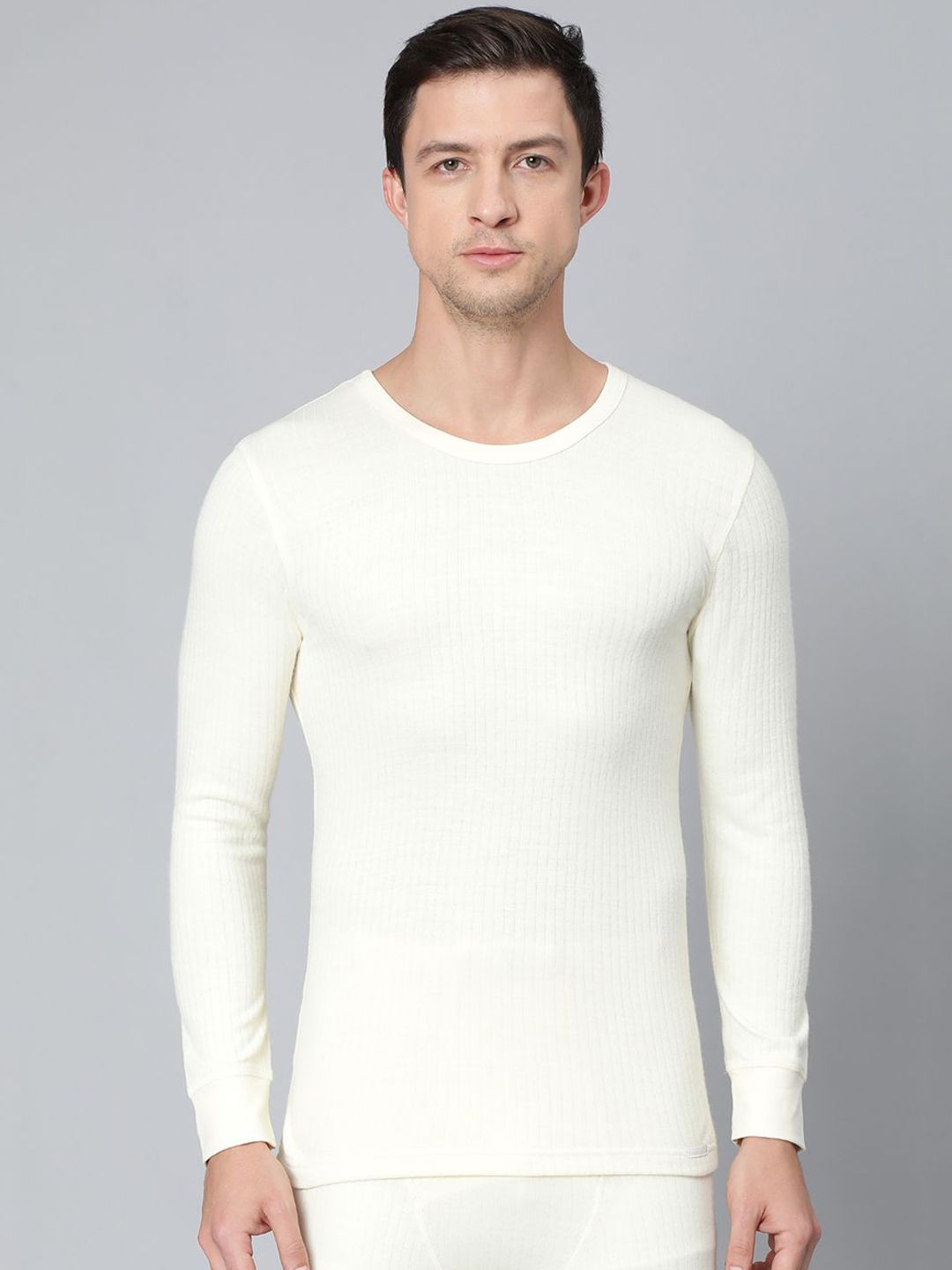 Van Heusen Ribbed Round Neck Long Sleeve Thermal Tops-image-8