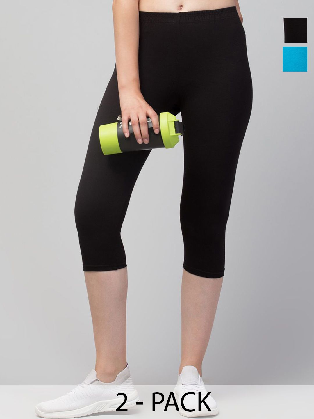 Apraa & Parma Women Pack Of 2 Mid-Rise Capris-picture-25