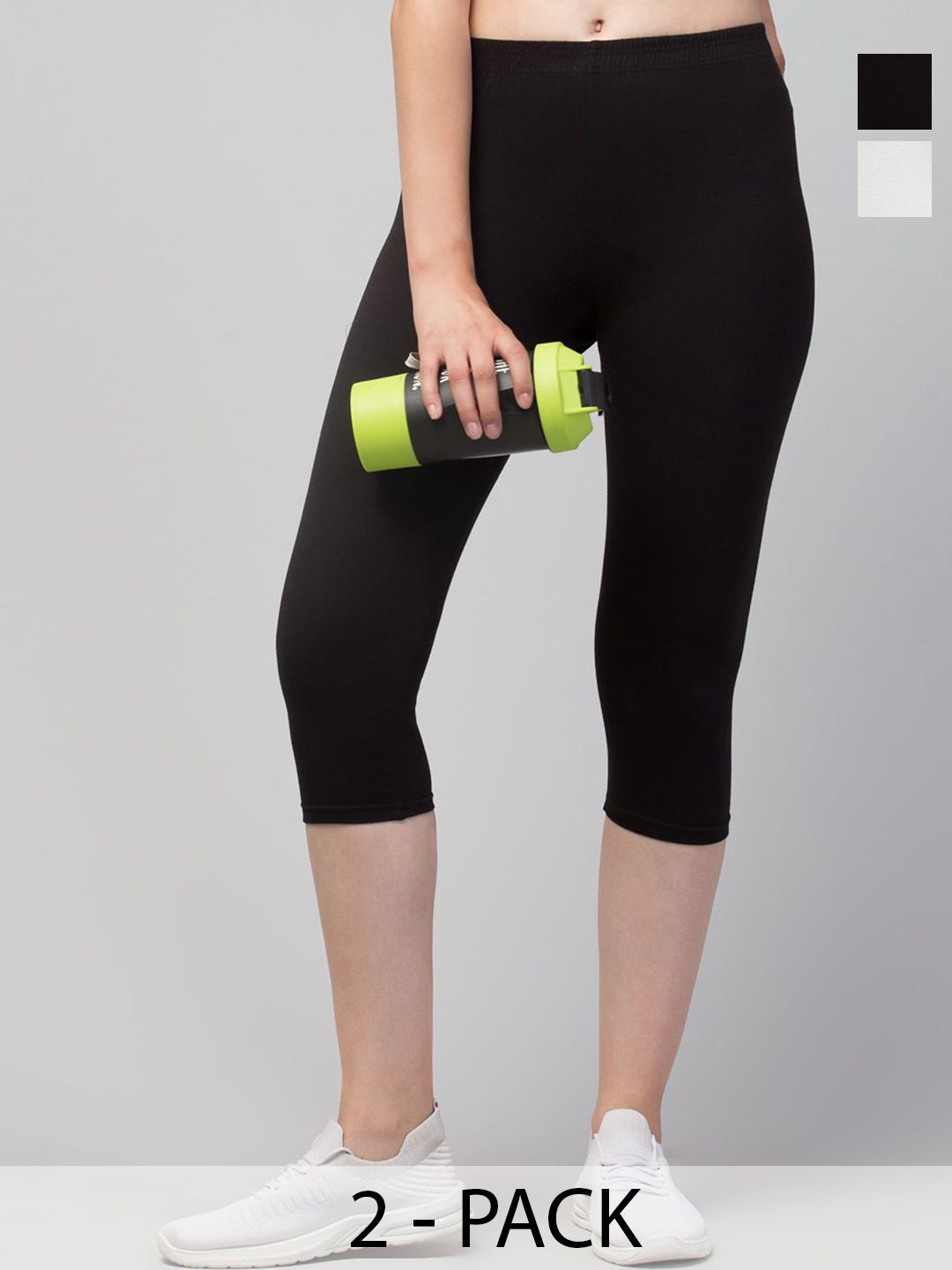 Apraa & Parma Women Pack Of 2 Mid-Rise Capris-picture-24