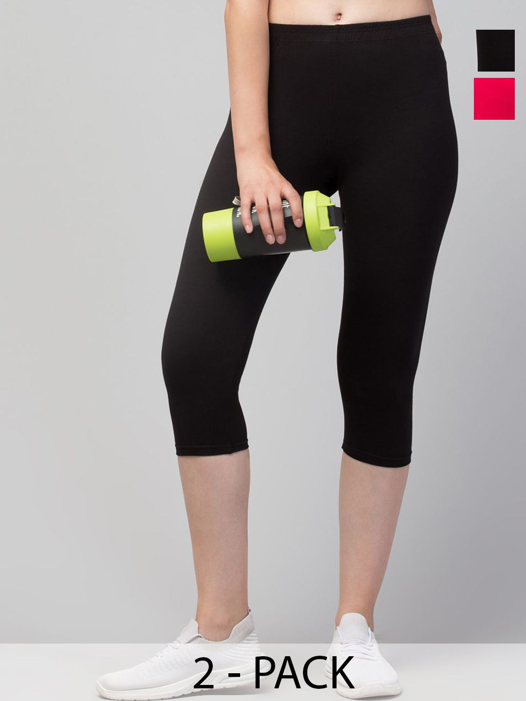 Apraa & Parma Women Pack Of 2 Mid-Rise Capris-picture-22