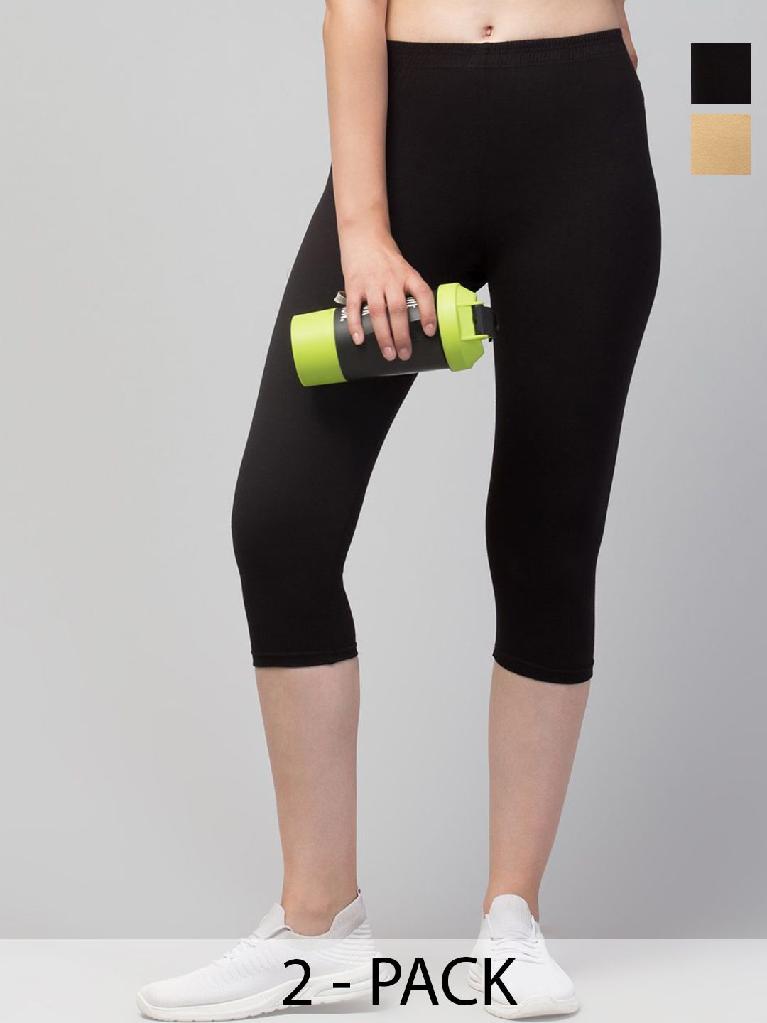 Apraa & Parma Women Pack Of 2 Mid-Rise Capris-picture-27