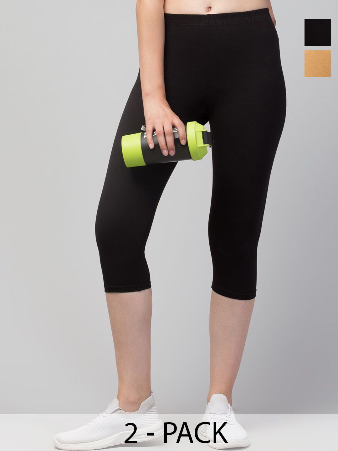 Apraa & Parma Women Pack Of 2 Mid-Rise Capris-picture-26