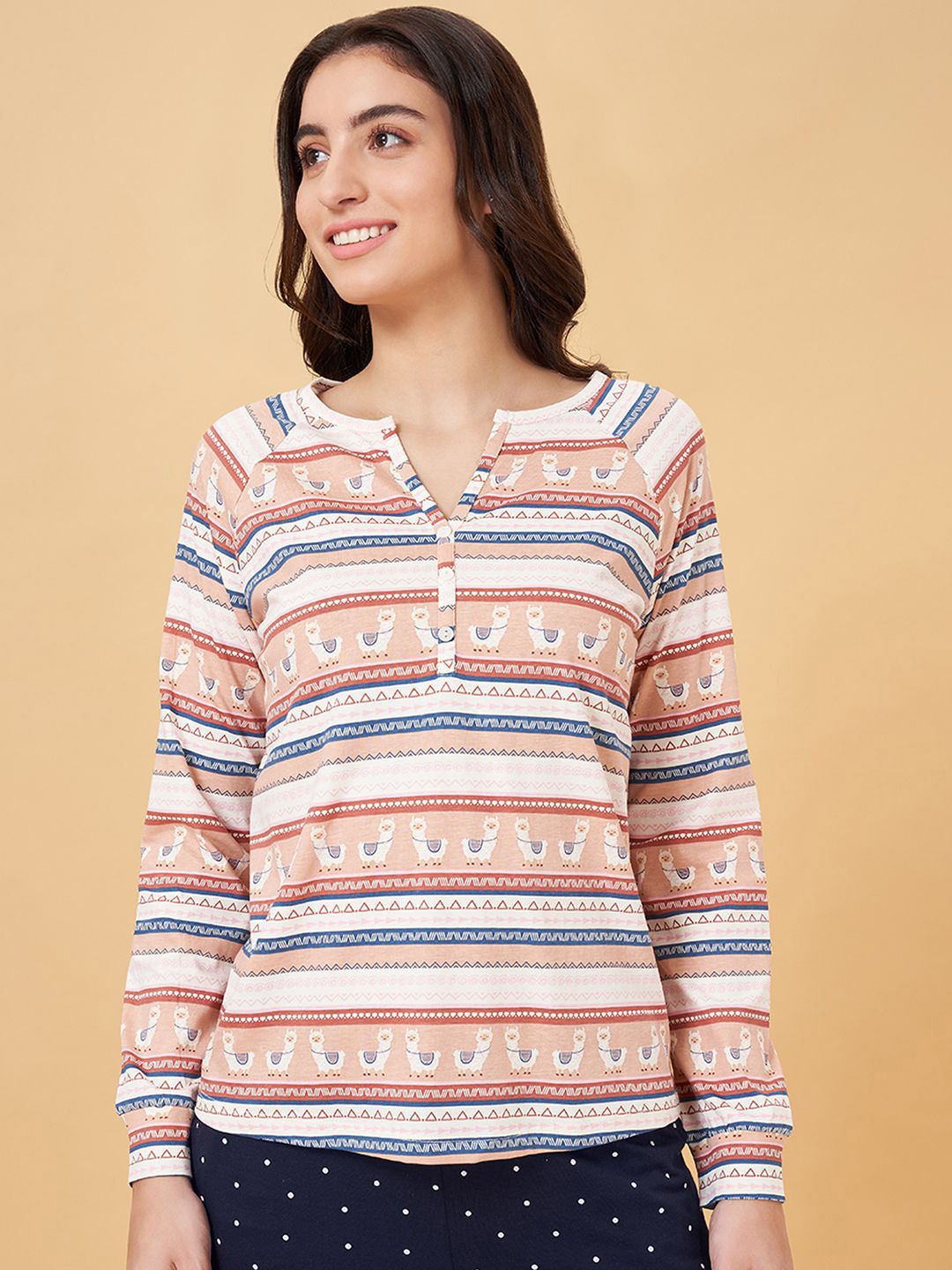 Dreamz by Pantaloons Printed Pure Cotton Lounge T-shirt-image-36