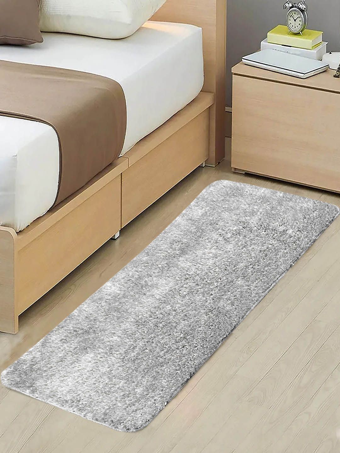 Saral Home Grey Shaggy Anti- Slip Floor Runner-image-14