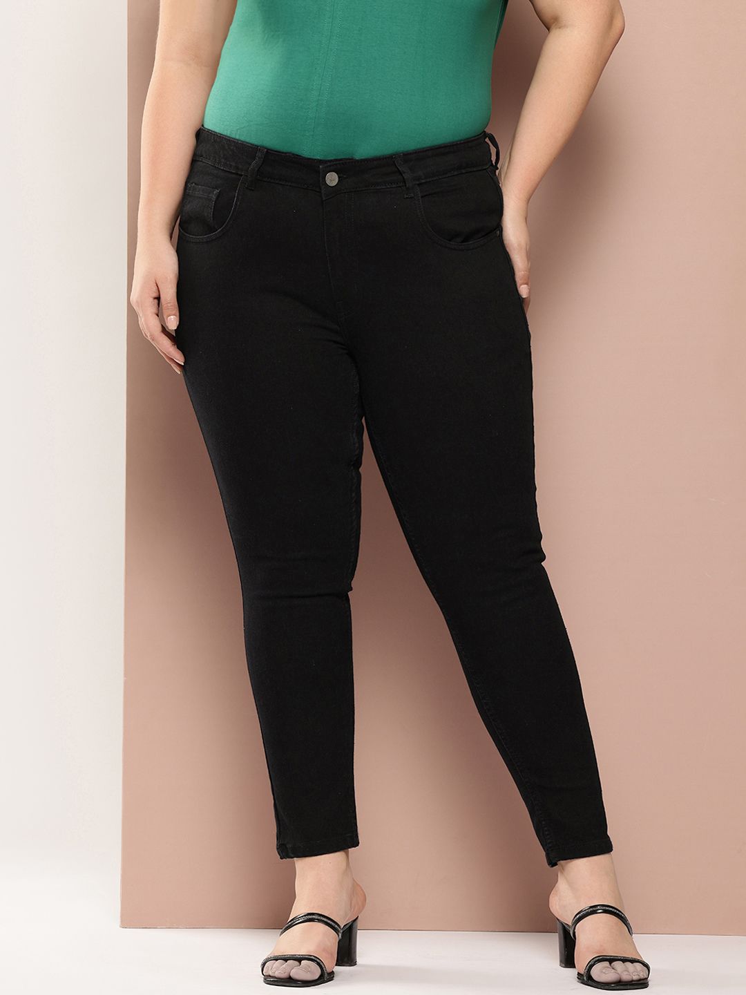 Sztori Women Plus Size Skinny Fit Stretchable Jeans