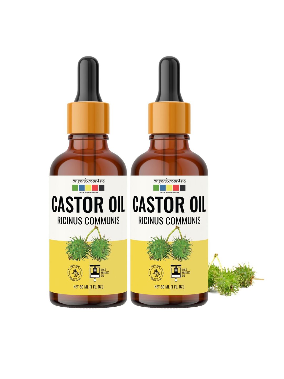 Organix Mantra Set Of 2 Cold Pressed Organic Castor Oil - 30ml Each-picture-39