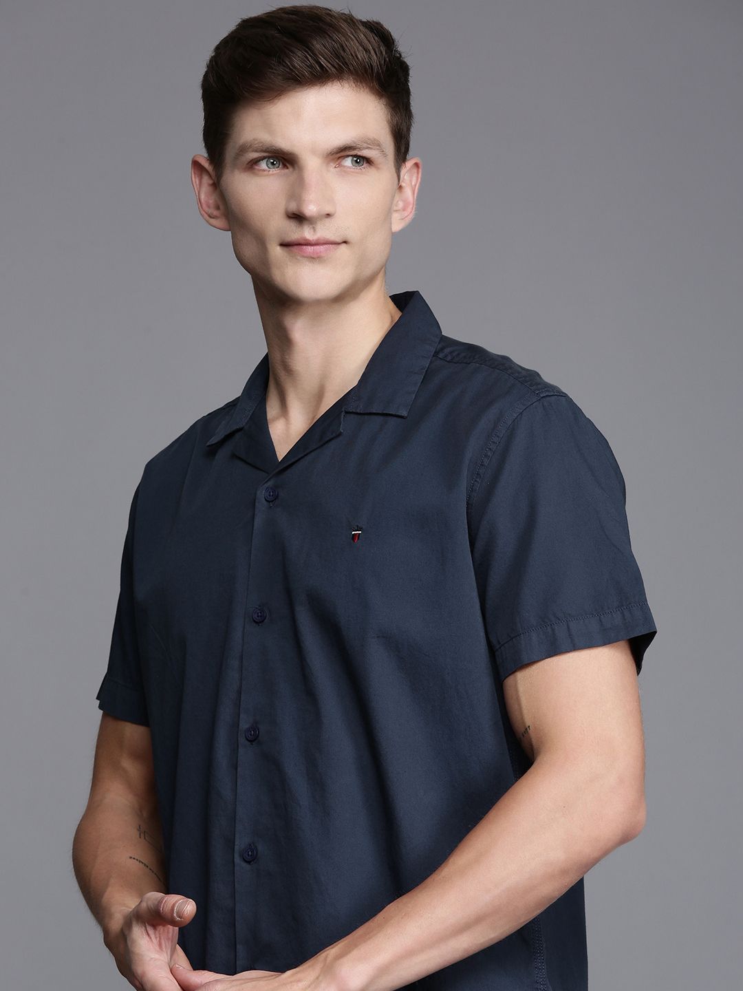 Louis Philippe Jeans Slim Fit Pure Cotton Casual Shirt-picture-27