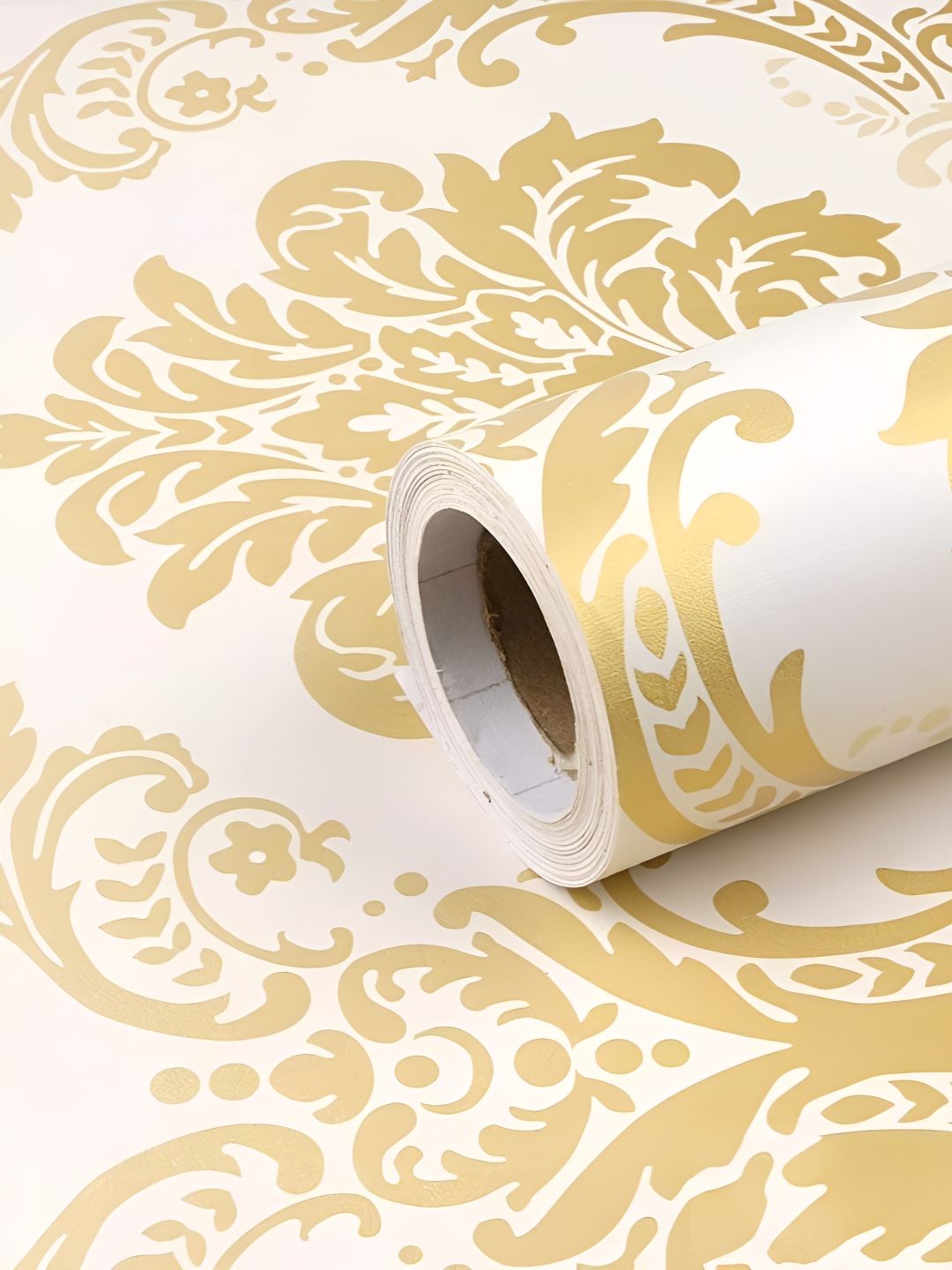 Aura White & Yellow Printed Self Adhesive Wall Sticker-picture-38