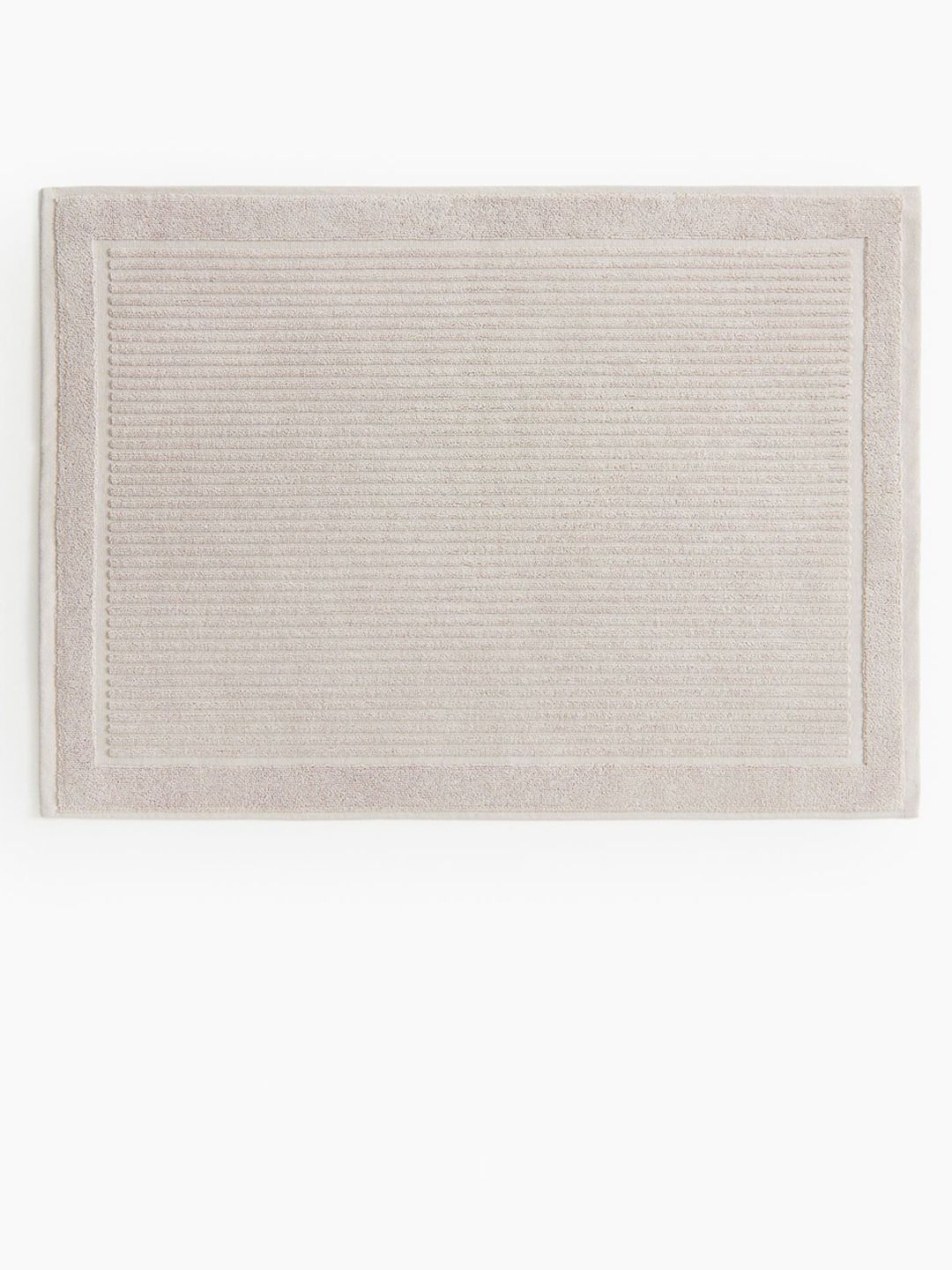 H&M Beige Pure Cotton Terry Bath Mat