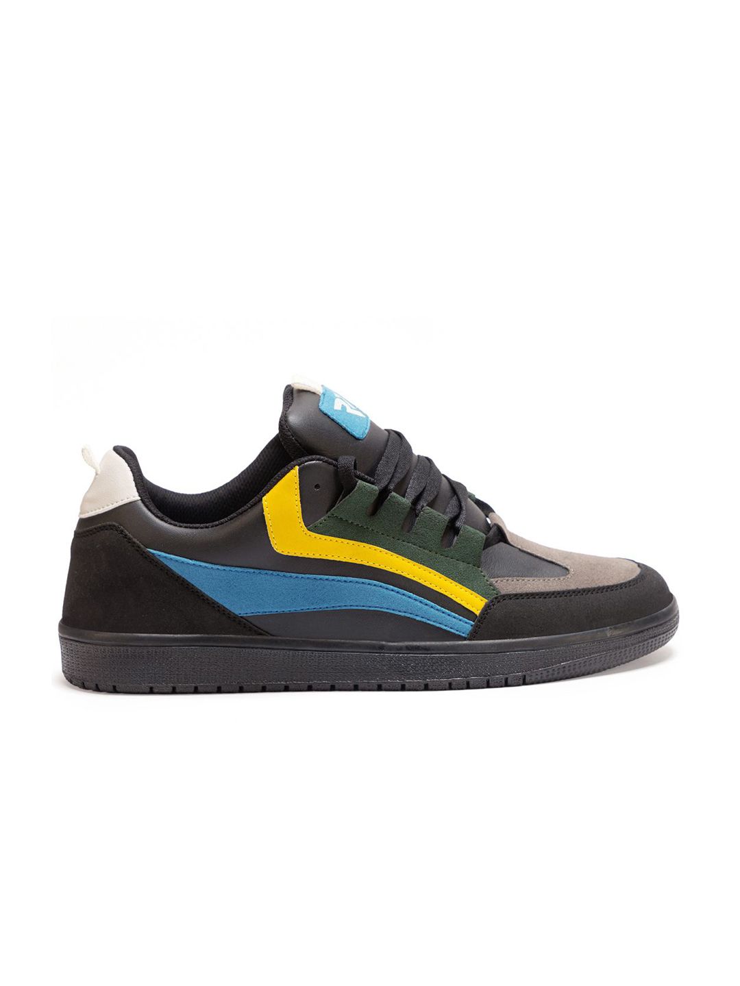 RUN SEVEN Men Colourblocked PU Sneakers-picture-34