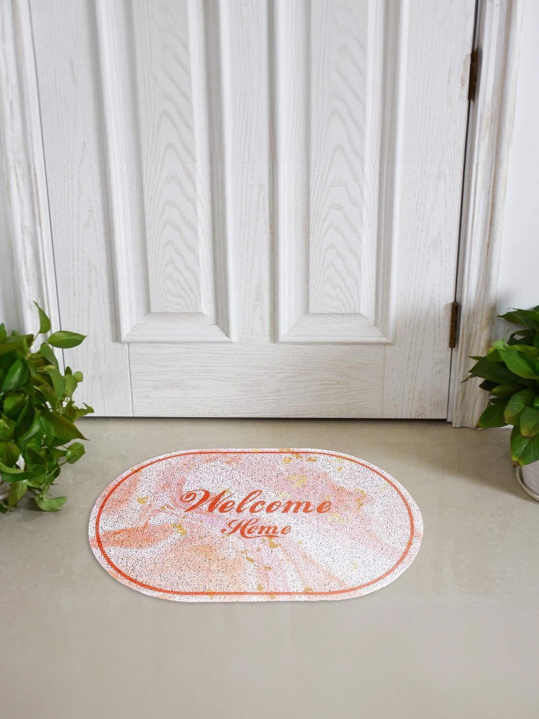 Cortina Pink & White Self-Designed Anti-Skid Doormat-picture-37