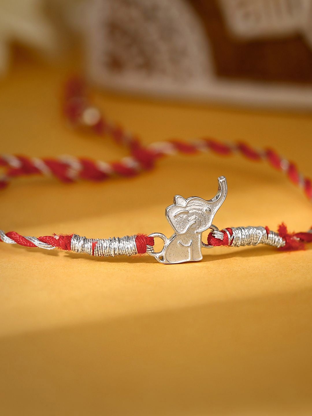 GIVA Boys 925 Silver Dumbo Thread Rakhi-picture-36